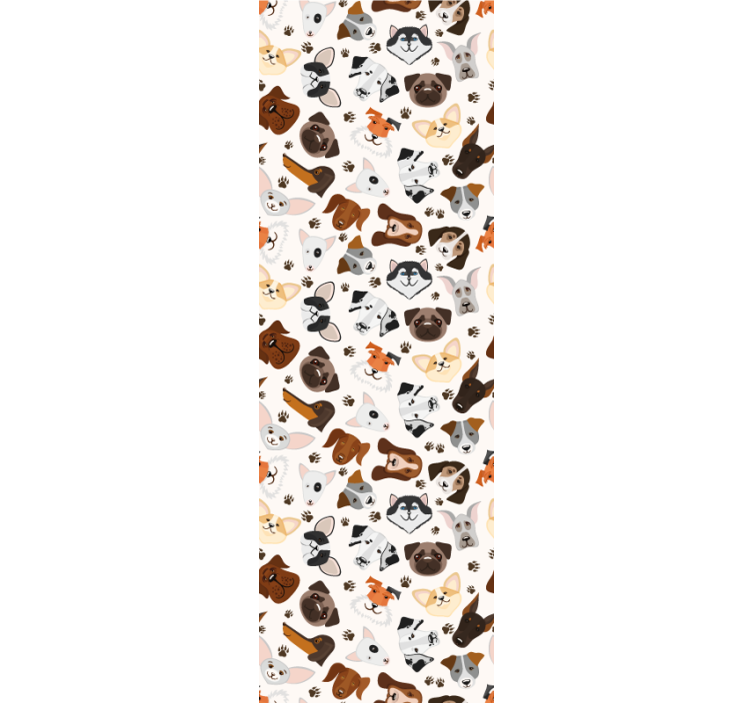Papier peint enfant Modèle de chien chiot mélange mignon - TenStickers