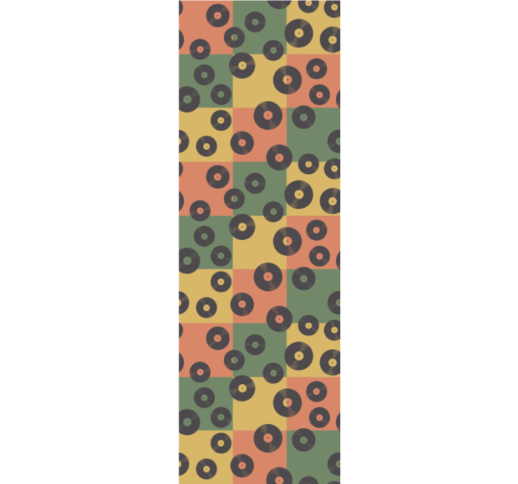 Papier peint art modèle de disque papier peint - TenStickers