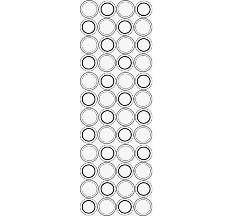 Papier peint salle de bain Ensemble de cercles gris noirs - TenStickers