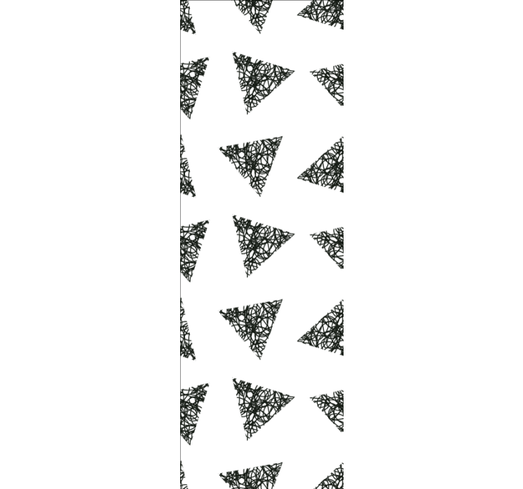 Papier peint triangles gribouillés - TenStickers