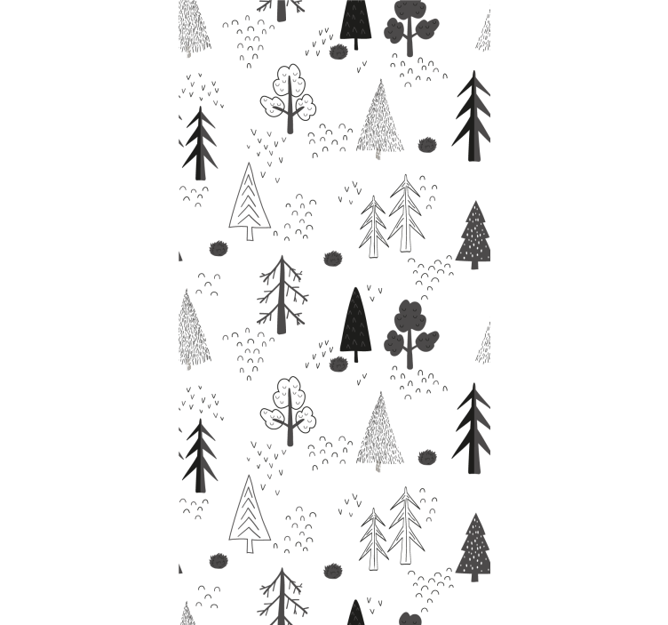 Papier peint nature forêt scandinave - TenStickers