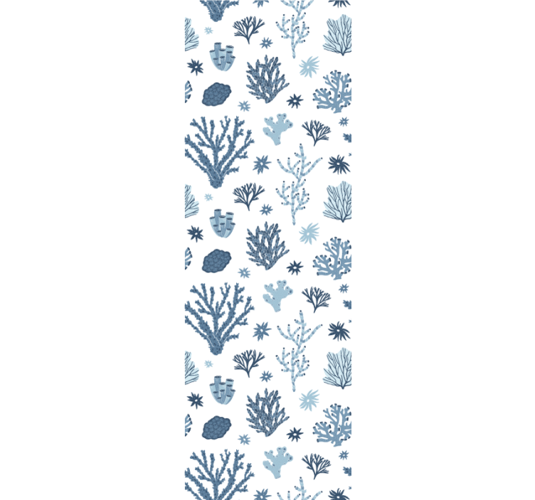 Papier peint nature modèles de flore océanique - TenStickers