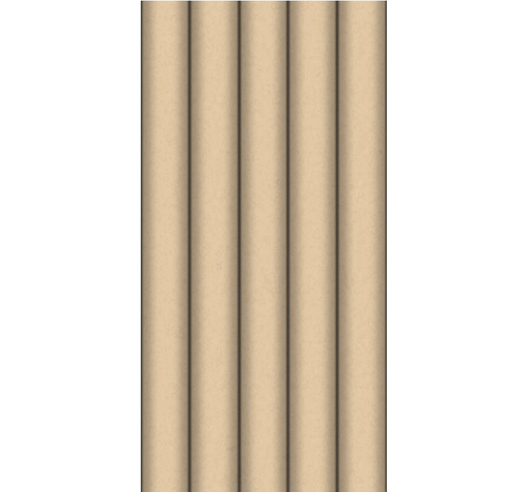 Papier peint modèle minimaliste tubes marrons - TenStickers