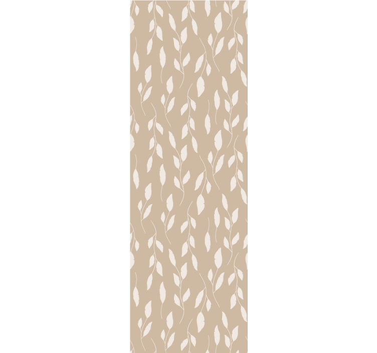 Papier peint feuillage motif délicat beige - TenStickers