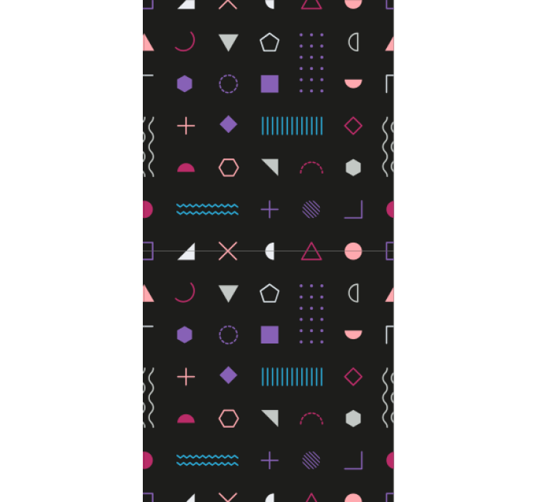 Papier peint formes géométriques formes colorées - TenStickers