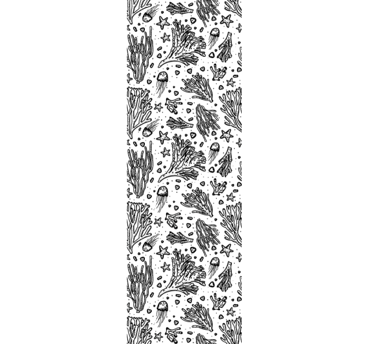 Papier peint feuillage motifs de récifs coralliens - TenStickers