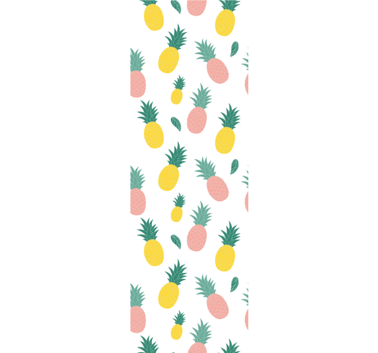 Papier peint cuisine motif ananas tropical - TenStickers