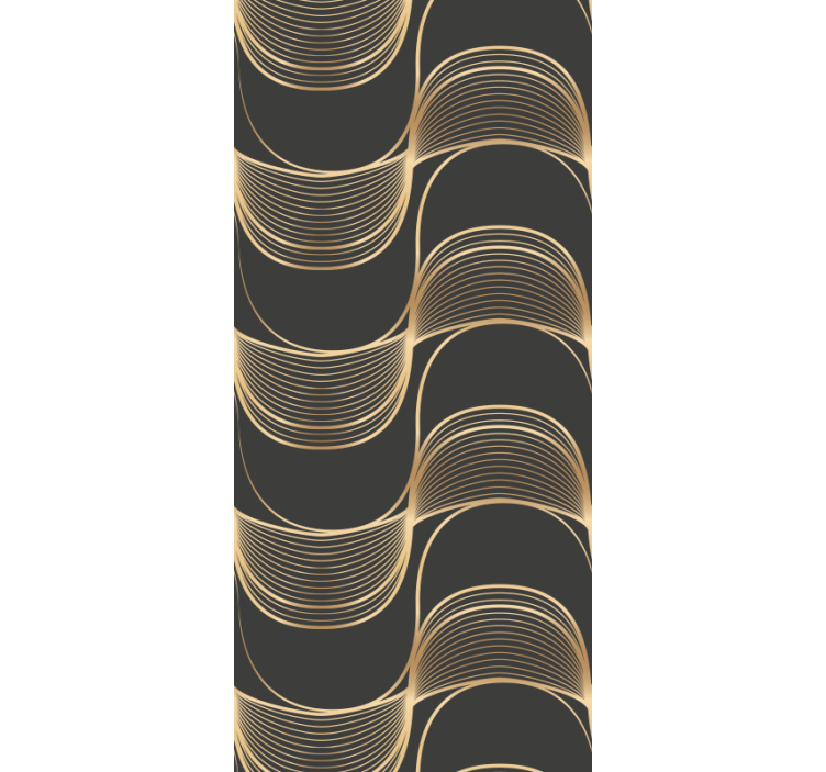 Papier peint formes géometriques motifs de lignes élégants - TenStickers