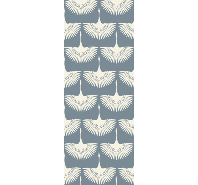 Papier peint oiseaux motif élégant de cigognes volantes - TenStickers