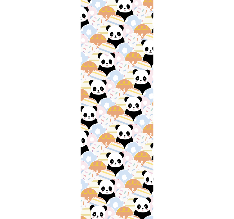 Papier peint animaux modèle de panda - TenStickers