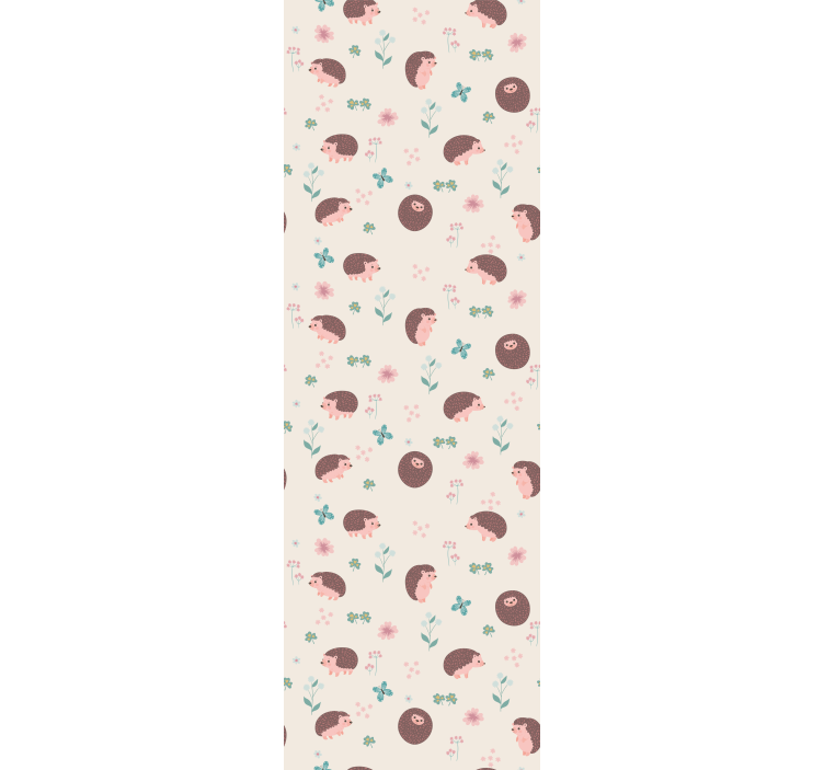 Papier peint animaux motifs de hérisson mignons - TenStickers