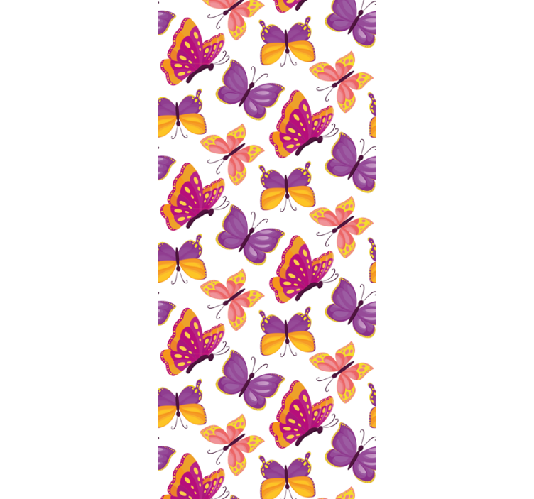 Papier peint papillons nuances violettes - TenStickers
