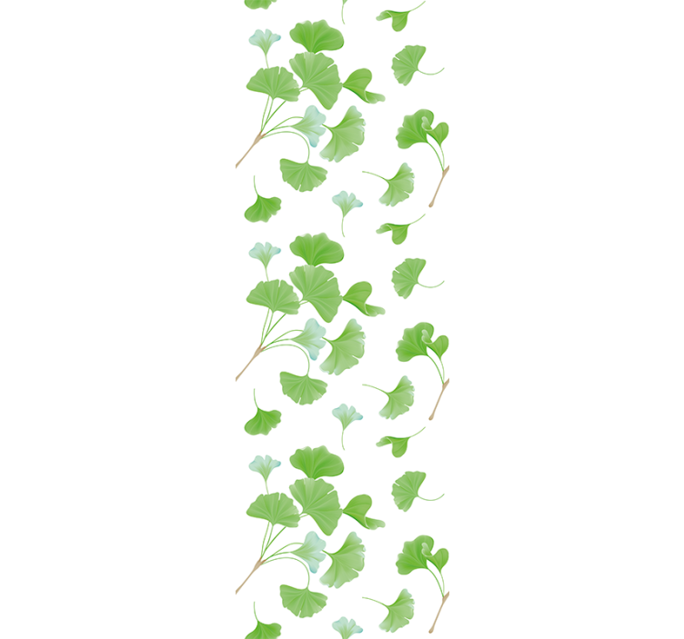 Papier peint feuillage motif ginkgo biloba - TenStickers