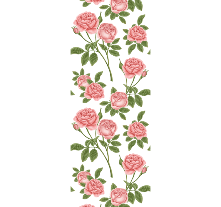 Papier peint fleur Roses à fleurs - TenStickers