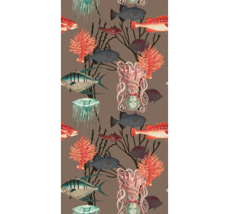 Papier peint chambre Vie aquatique de corail - TenStickers