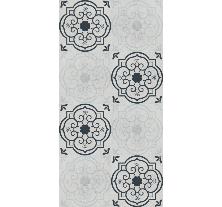 Papier peint imitation mur beton Carreau de ciment décoratif - TenStickers