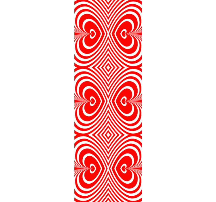 Papier peint moderne Décor à motifs coeurs envoûtants - TenStickers