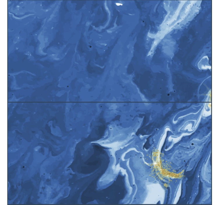 Papier peint imitation Pierres Bleues - TenStickers