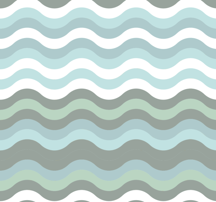 Papier peint rayures Vagues scandinaves - TenStickers