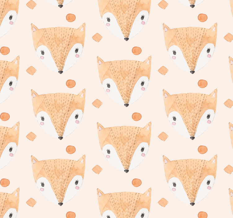 Papier peint chambre enfant renards - TenStickers