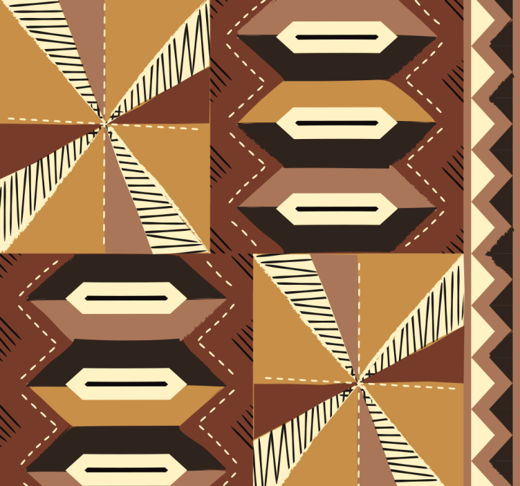 Papier peint chambre adulte motif africain tribal - TenStickers