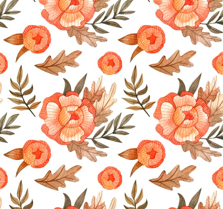 Papier peint floral motif de composition florale - TenStickers