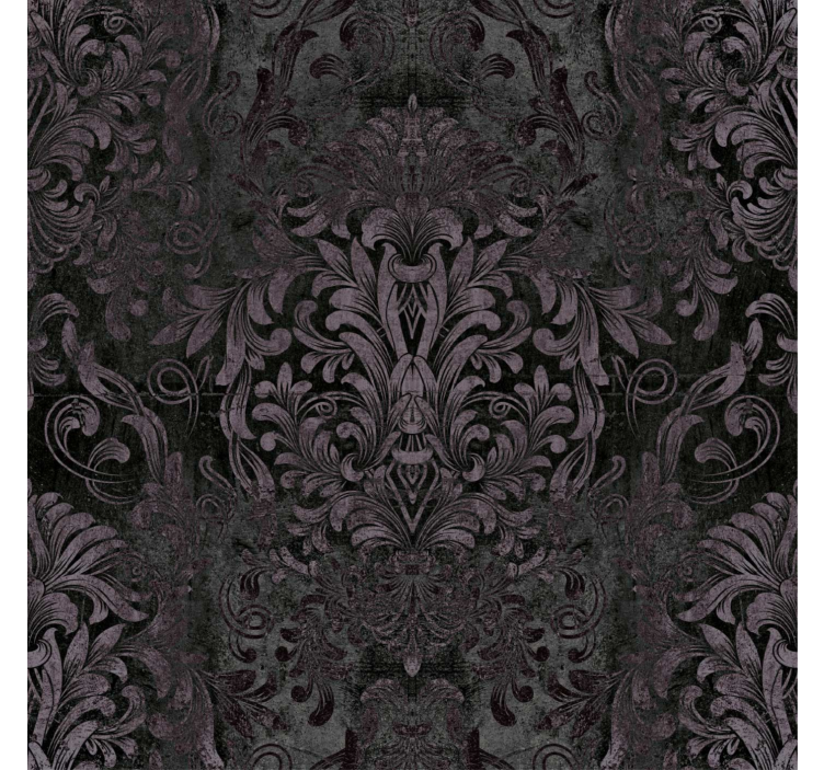 Papier peint baroque nuances sombres noires - TenStickers