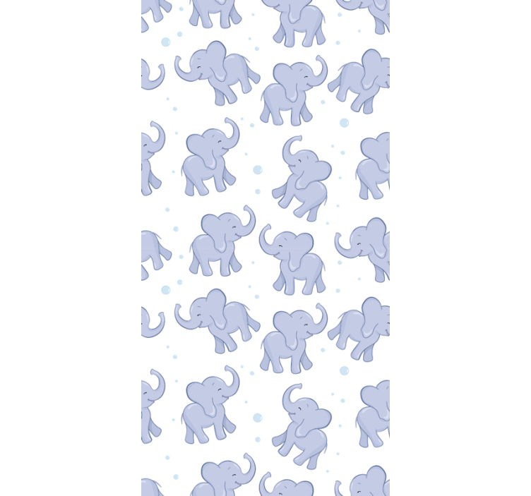 Papier peint enfant petit éléphant et bubles - TenStickers