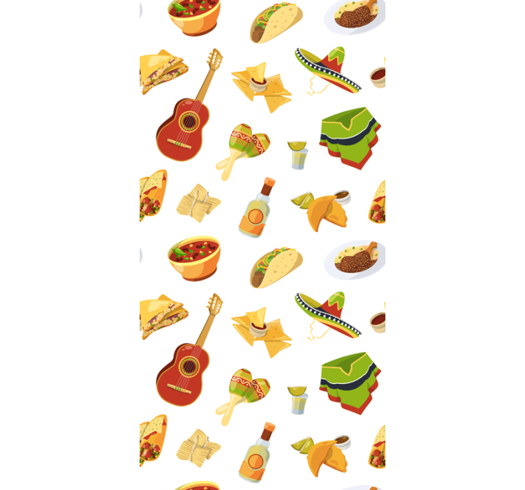 papier peint cuisine fête mexicaine - TenStickers