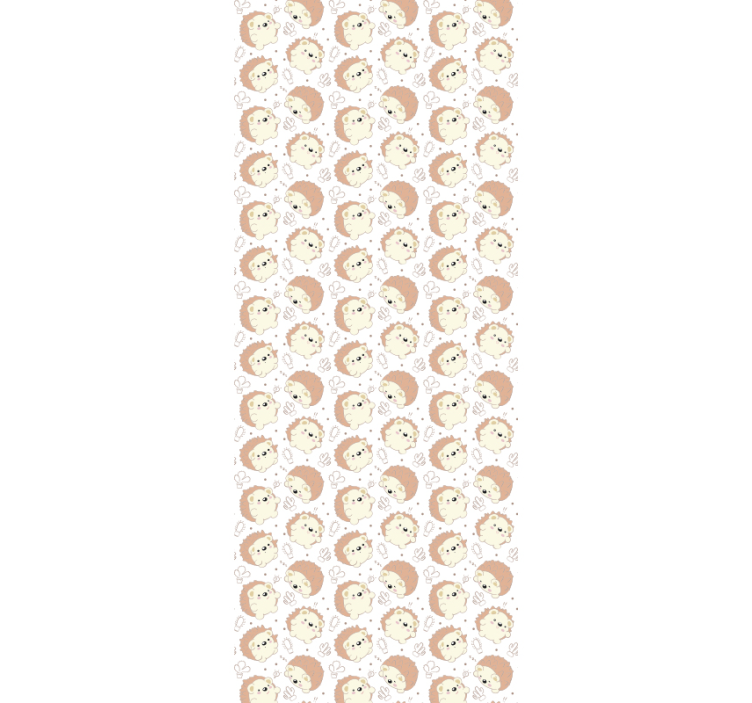 Papier peint chambre enfant motif hérisson - TenStickers