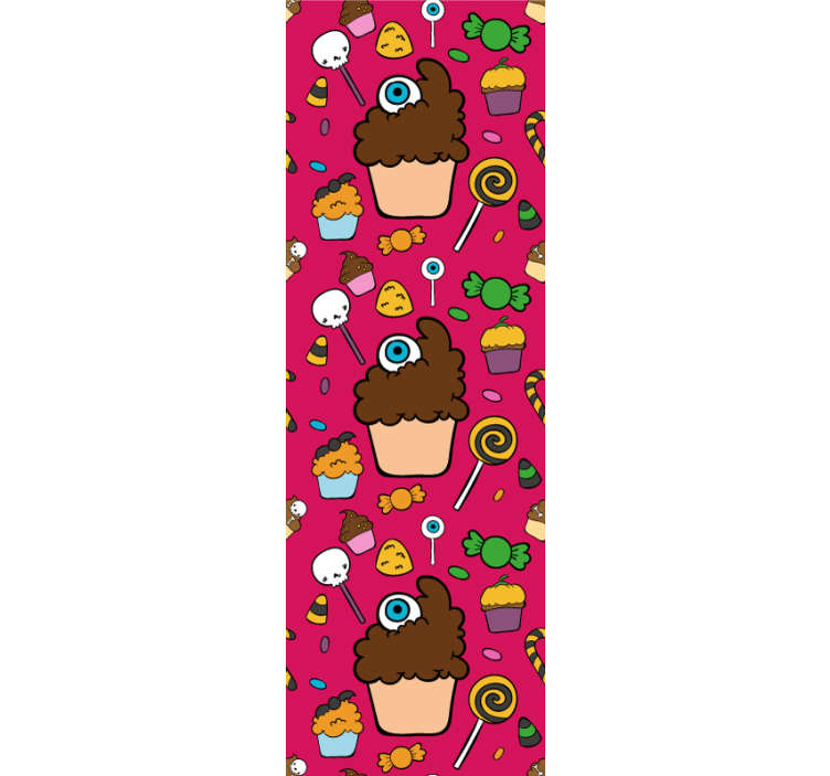 Papier peint chambre bébé thème des friandises sucrées - TenStickers