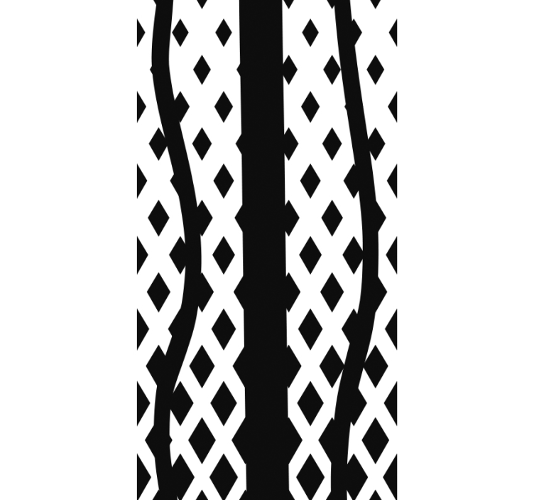 Papier peint moderne Tripes noires - TenStickers