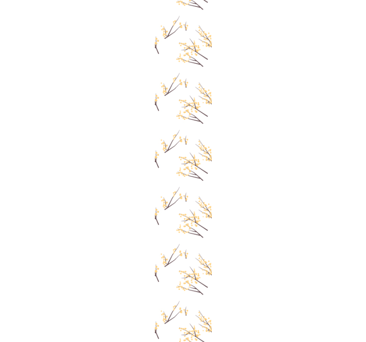 Papier peint floral branches florales délicates - TenStickers