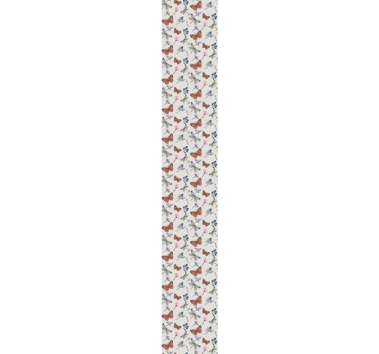 Papier peint fleur Papillon et libellule - TenStickers