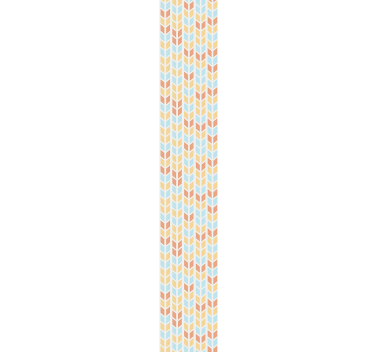 Papier peint formes géometriques flèches bleues et beiges - TenStickers