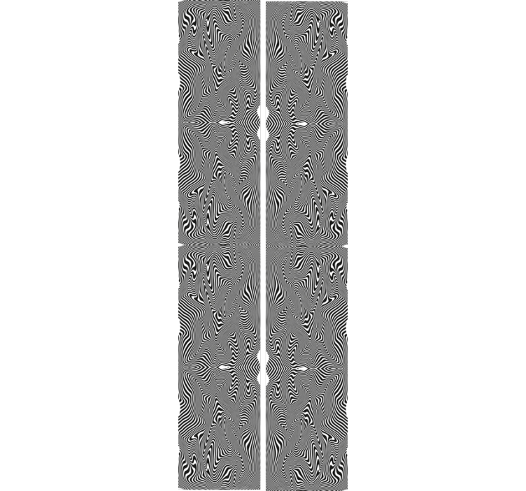 Papier peint zèbre motif courbé - TenStickers