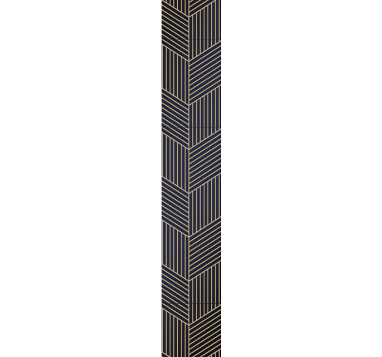 Papier peint design Lignes de géométrie d'or - TenStickers