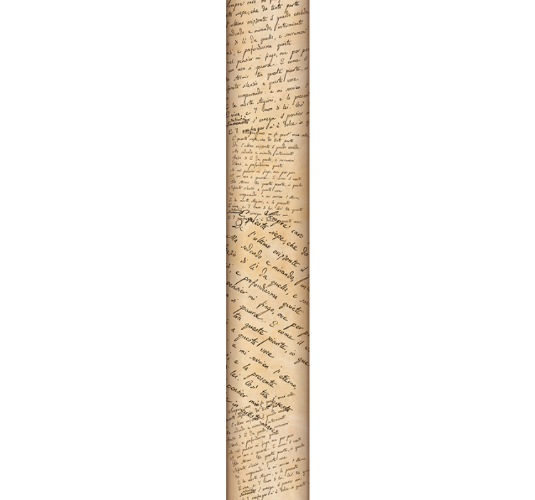 Papier peint texte motif d'écriture cursive - TenStickers