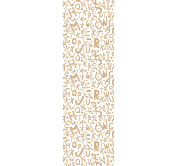 Papier peint texte modèle alphabétique - TenStickers