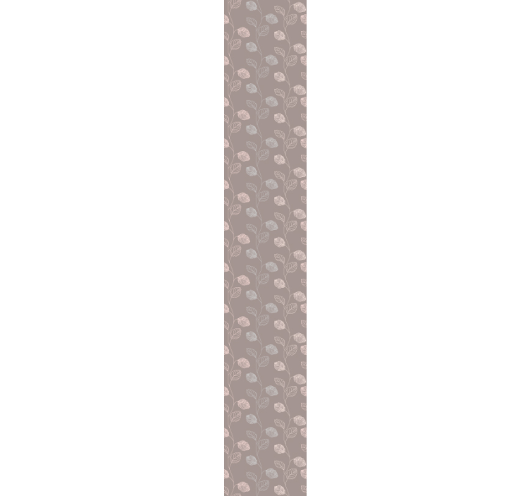 Papier peint fleurs conception de contour floral - TenStickers