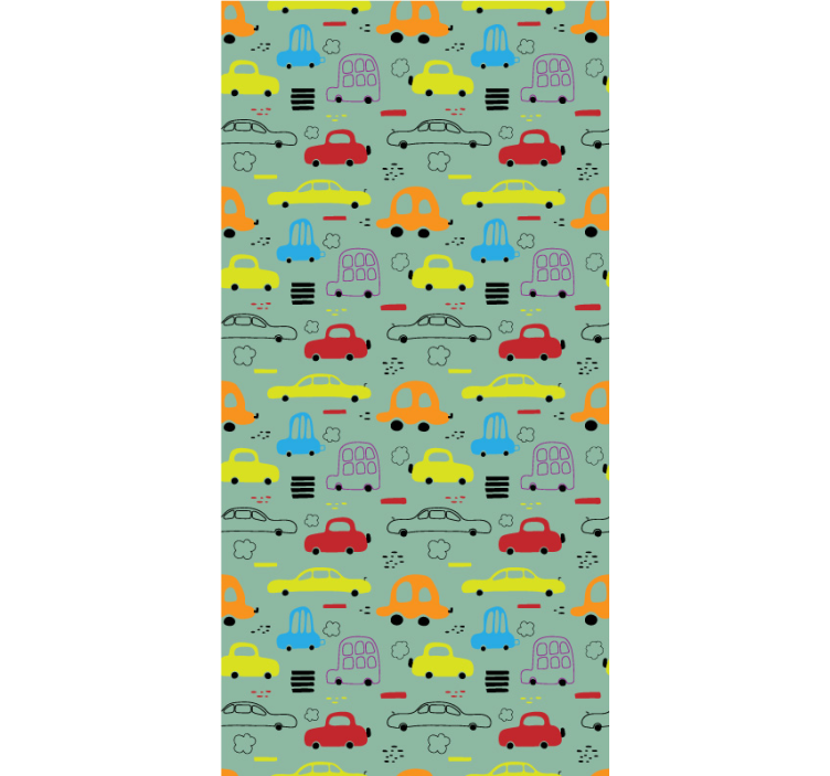 Papier peint chambre enfant modèle de voiture jouet - TenStickers