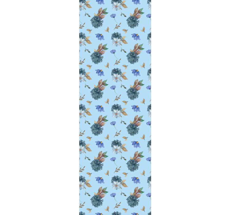 Papier peint fleurs motif floral - TenStickers