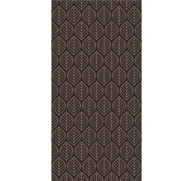 Papier peint feuillage motif feuilles élégant - TenStickers