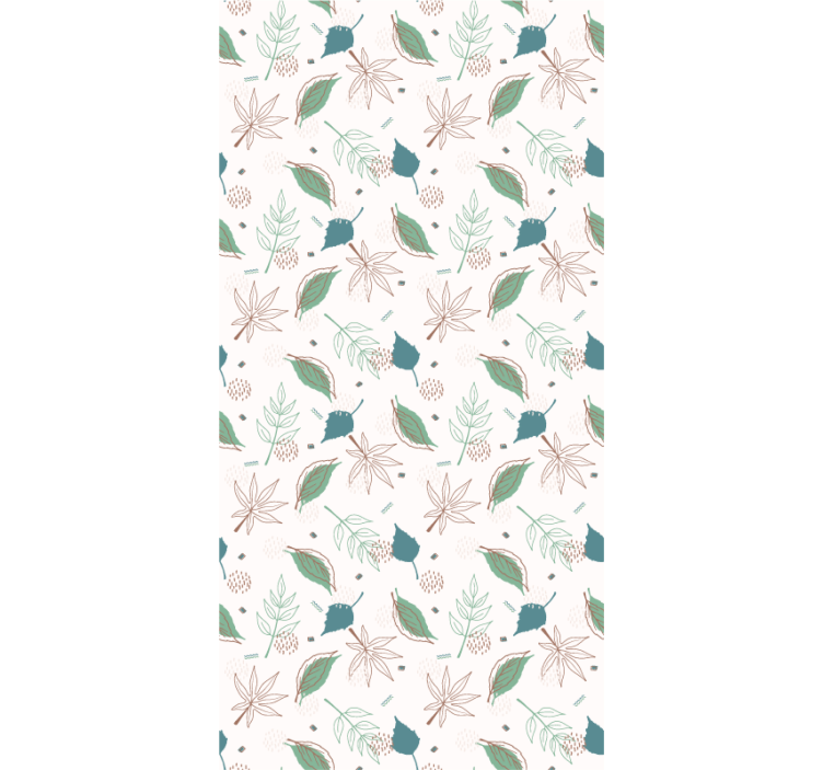 Papier peint feuillage motifs de feuilles botaniques - TenStickers
