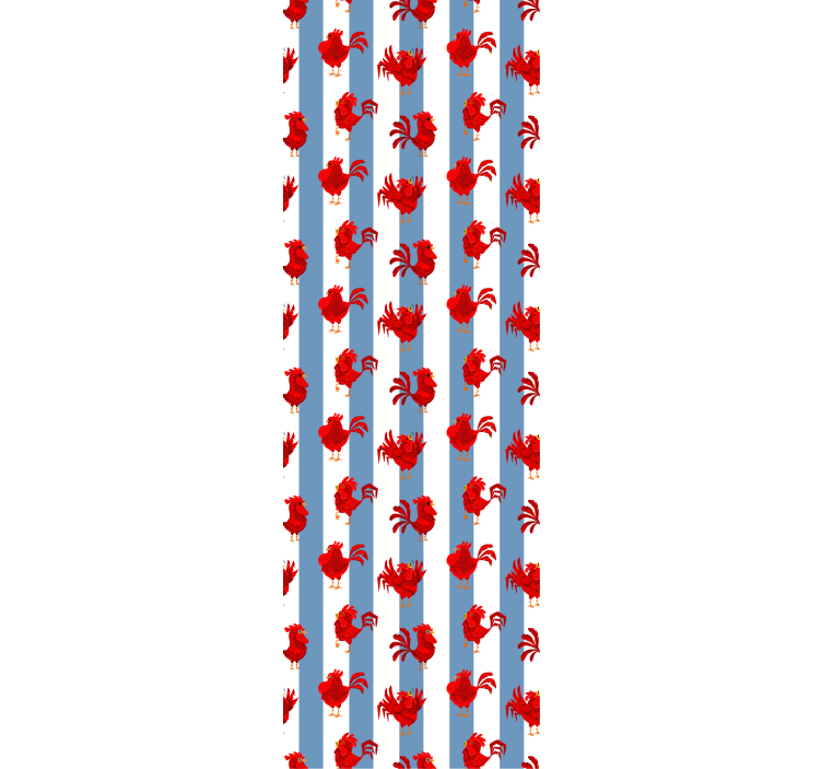 Papier peint animaux motif à rayures de homard - TenStickers