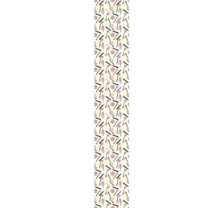 Papier peint ornemental motif d'ustensile élégant - TenStickers