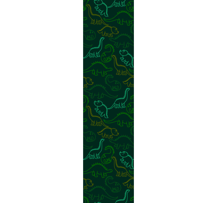 papier peint dino griffonnages de dinosaures - TenStickers