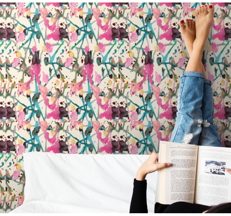 Papier peint nature plantes abstraites - TenStickers