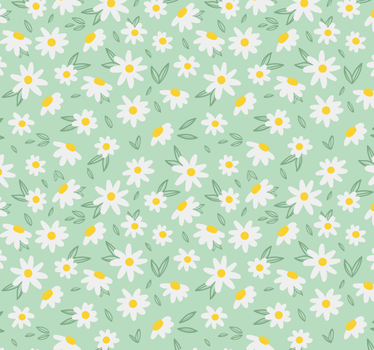 Papier peint floral motif de fleurs de printemps - TenStickers