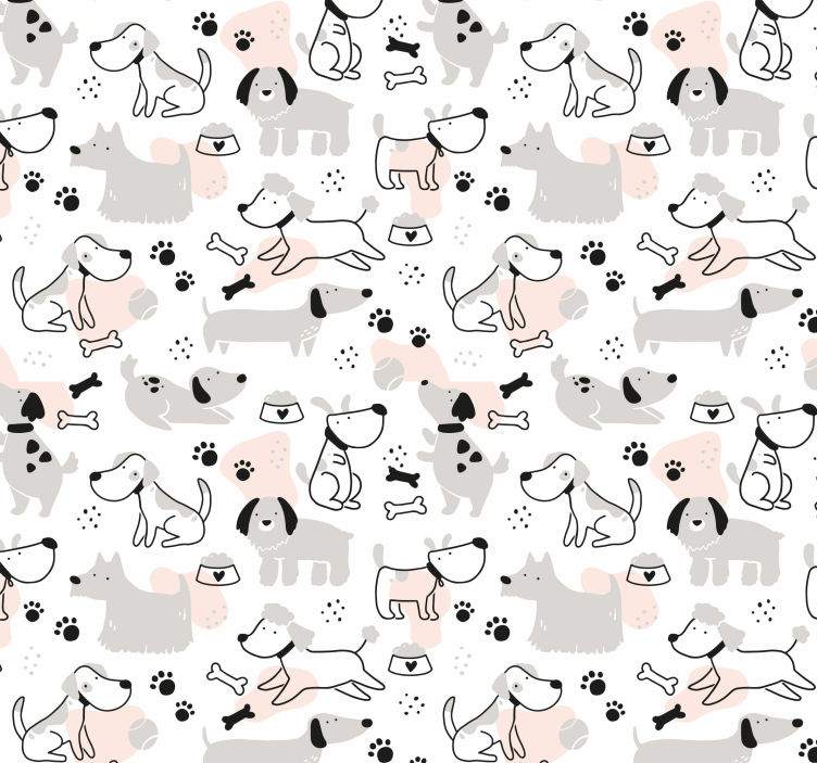 Papier peint chiens collection canine ludique - TenStickers